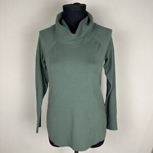 Evolution Women’s Cow Neck Sweater Small Small Screen Rounded Hem